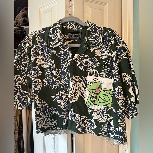 Kermit Cropped Flannel - Picture 1 of 3